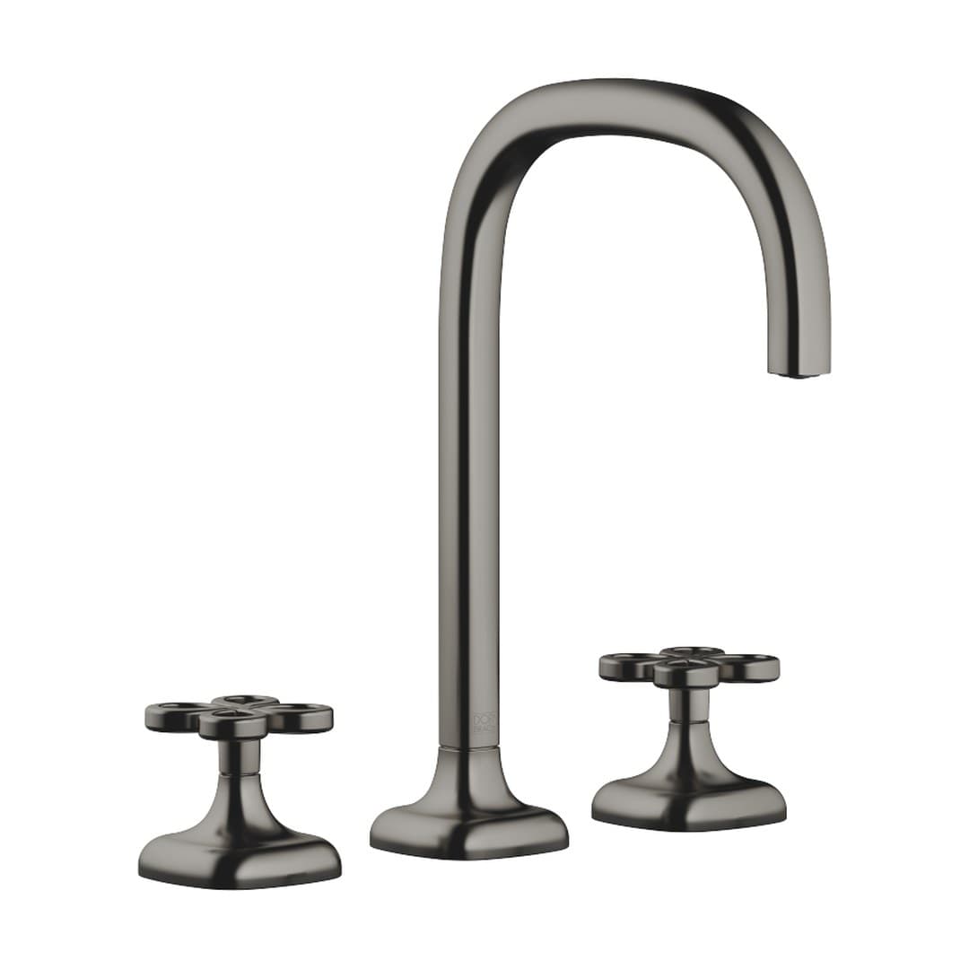 Dornbracht COYA – Μπαταρία Νιπτήρα – Three-hole basin mixer without pop-up waste – Brushed Dark Platinum (20713424-99)