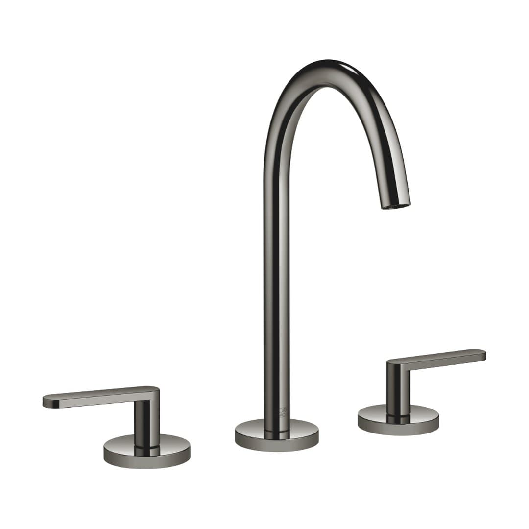 Dornbracht Meta – Μπαταρία Νιπτήρα – Three-hole basin mixer with pop-up waste – Dark Chrome (20713661-19)