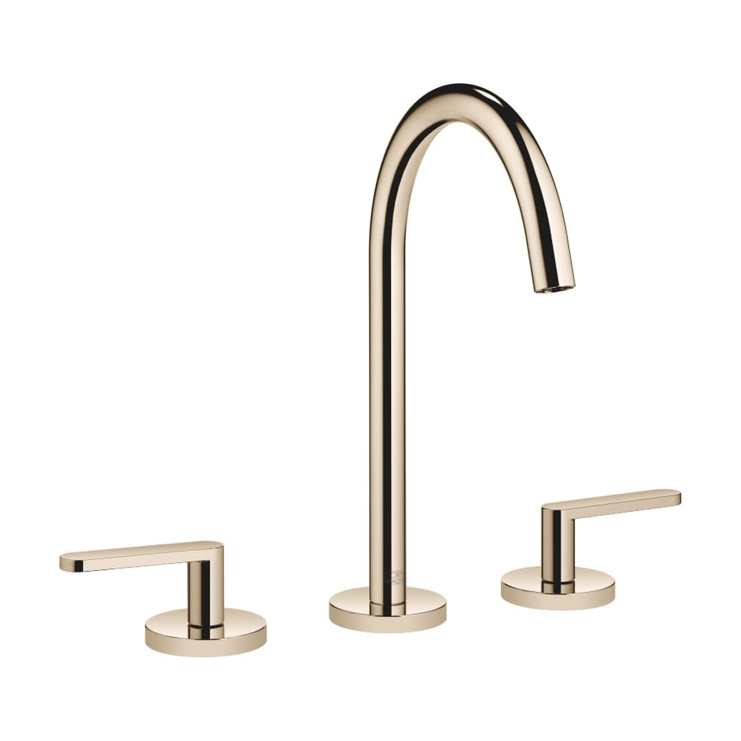 Dornbracht Meta – Μπαταρία Νιπτήρα – Three-hole basin mixer with pop-up waste – Light Gold (PVD) (20713661-26)