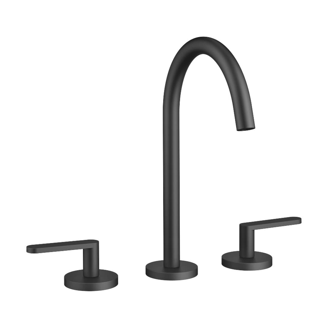 Dornbracht Meta – Μπαταρία Νιπτήρα – Three-hole basin mixer with pop-up waste – Matte Black (20713661-33)
