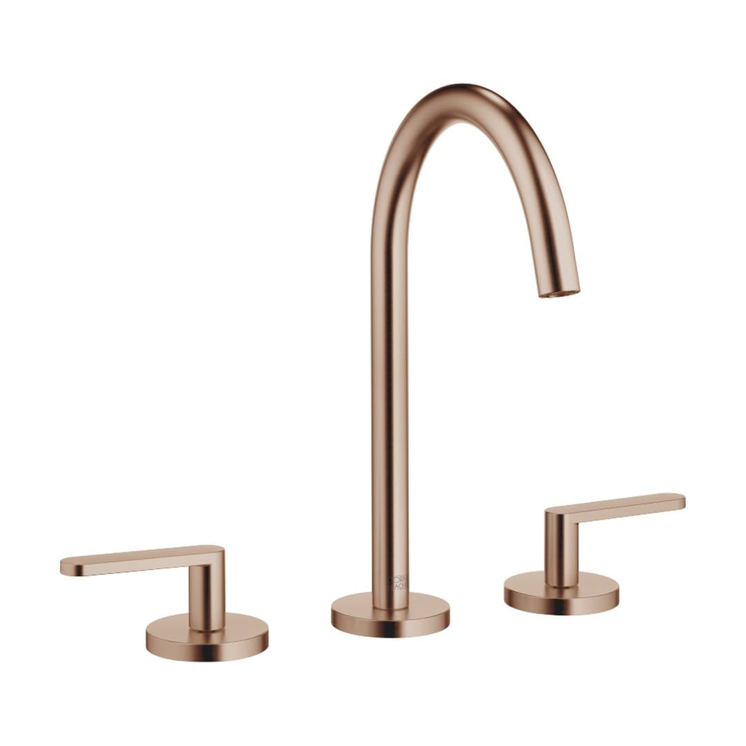 Dornbracht Meta – Μπαταρία Νιπτήρα – Three-hole basin mixer with pop-up waste – Brushed Bronze (PVD) (20713661-42)
