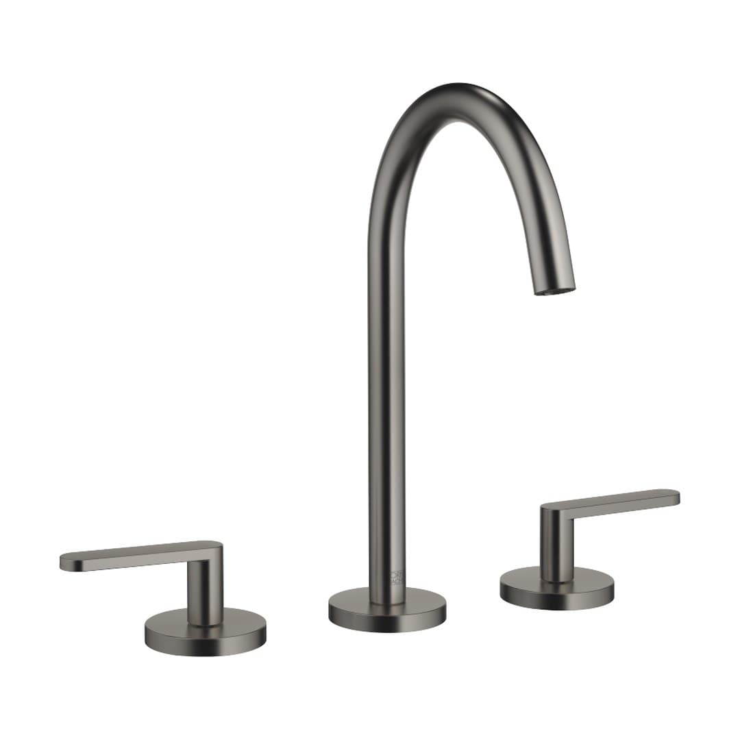 Dornbracht Meta – Μπαταρία Νιπτήρα – Three-hole basin mixer with pop-up waste – Brushed Dark Platinum (20713661-99)