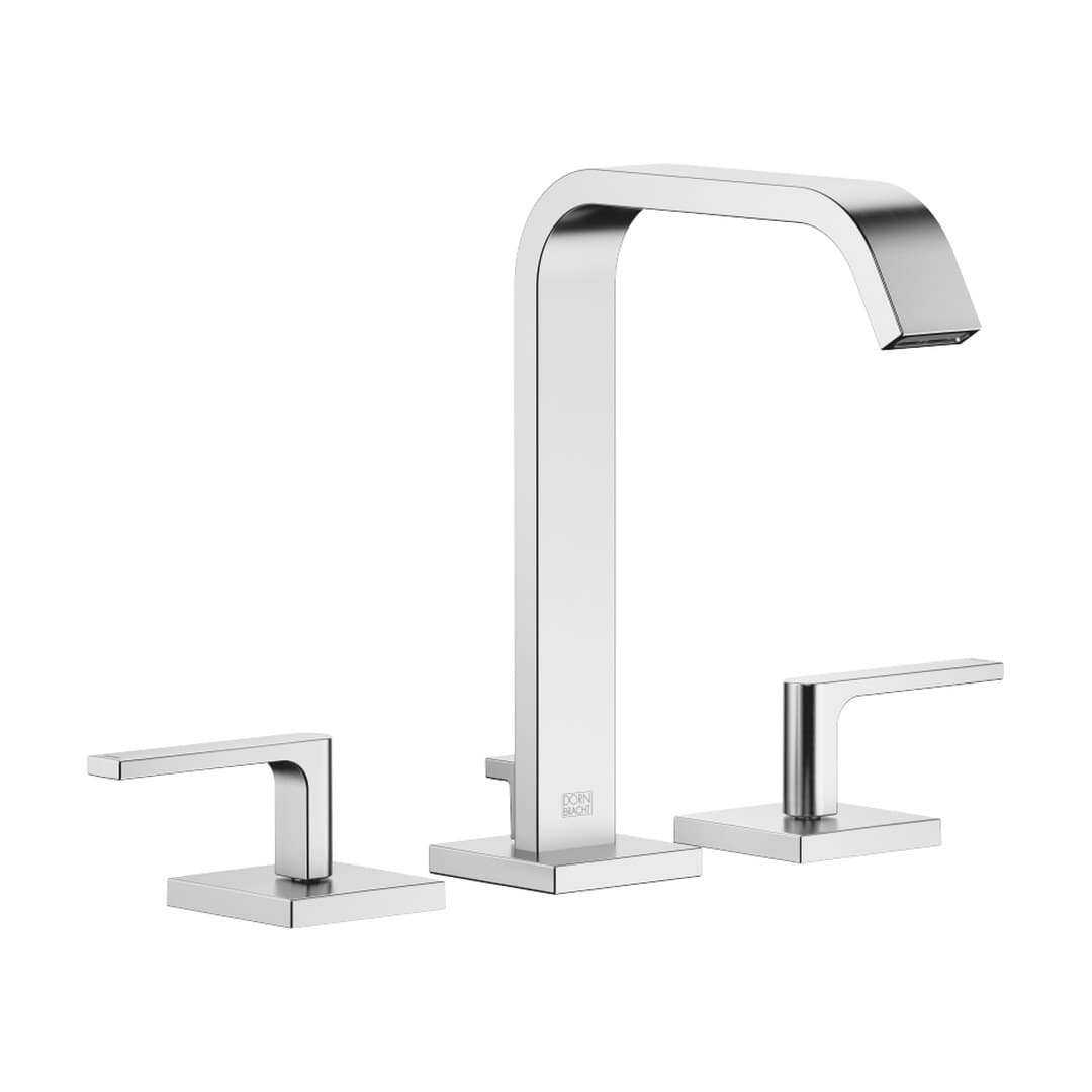 Dornbracht IMO – Μπαταρία Νιπτήρα – Three-hole basin mixer with pop-up waste – Brushed Chrome (20713671-93)