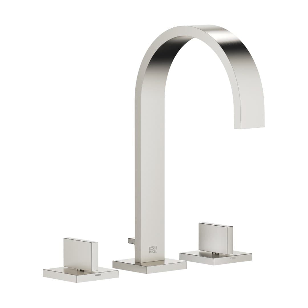 Dornbracht MEM – Μπαταρία Νιπτήρα – Three-hole basin mixer with pop-up waste – Brushed Platinum (20713782-06)