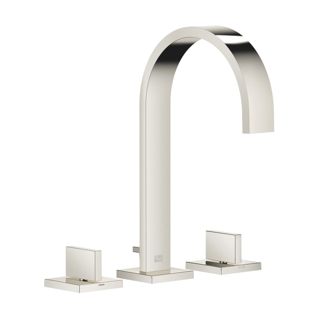 Dornbracht MEM – Μπαταρία Νιπτήρα – Three-hole basin mixer with pop-up waste – Platinum (20713782-08)