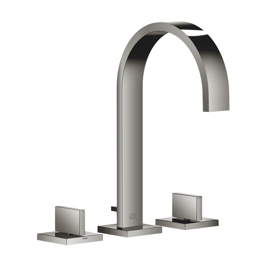 Dornbracht MEM – Μπαταρία Νιπτήρα – Three-hole basin mixer with pop-up waste – Dark Chrome (20713782-19)