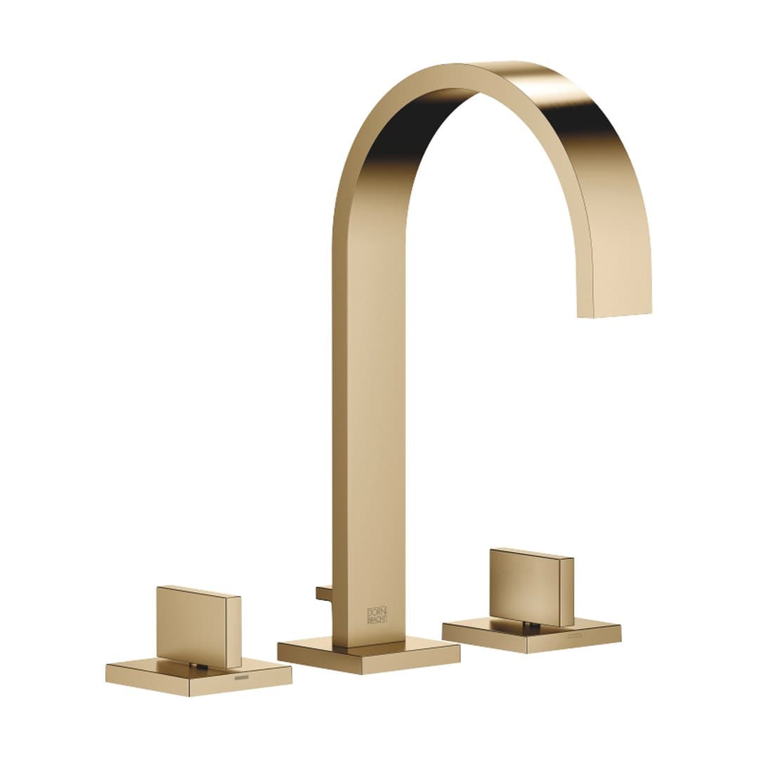 Dornbracht MEM – Μπαταρία Νιπτήρα – Three-hole basin mixer with pop-up waste – Brushed Dark Brass (PVD) (20713782-39)