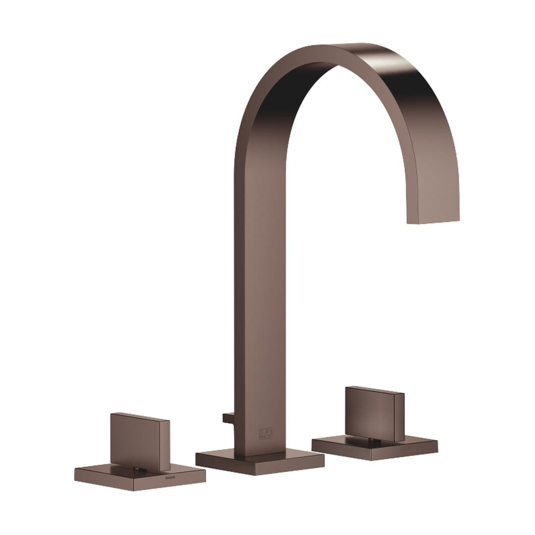 Dornbracht MEM – Μπαταρία Νιπτήρα – Three-hole basin mixer with pop-up waste – Brushed Dark Bronze (PVD) (20713782-43)