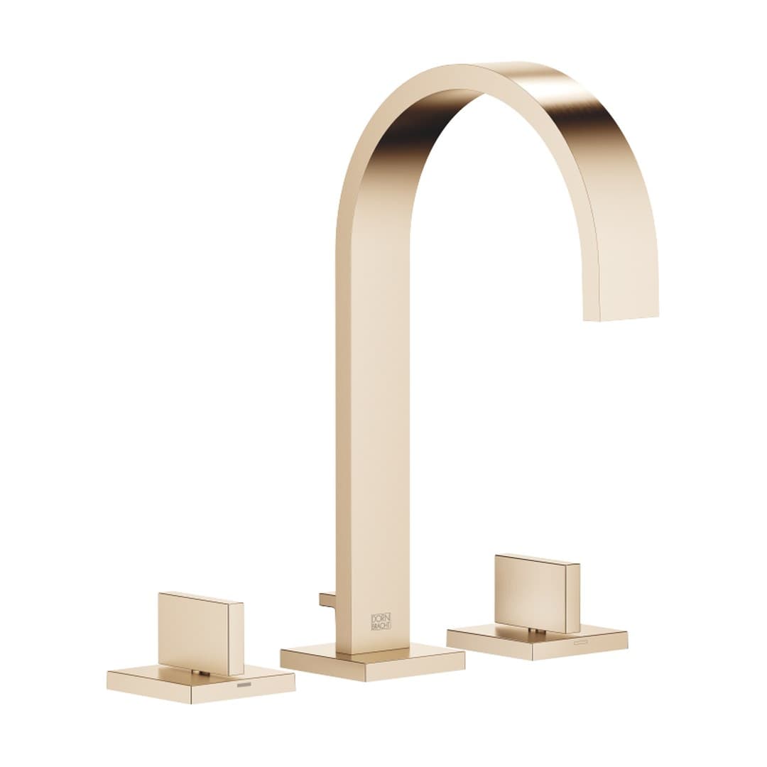 Dornbracht MEM – Μπαταρία Νιπτήρα – Three-hole basin mixer with pop-up waste – Brushed Champagne (22kt Gold) (20713782-46)