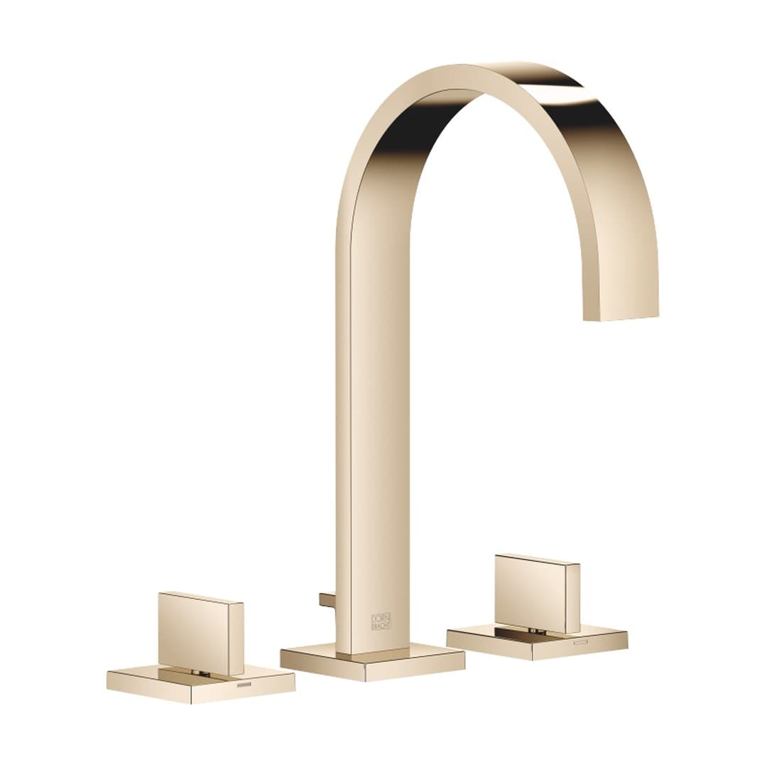 Dornbracht MEM – Μπαταρία Νιπτήρα – Three-hole basin mixer with pop-up waste – Champagne (22kt Gold) (20713782-47)