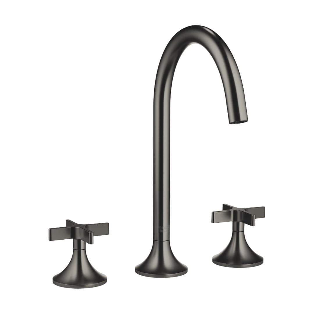 Dornbracht VAIA – Μπαταρία Νιπτήρα – Three-hole basin mixer with pop-up waste – Brushed Dark Platinum (20713809-99)