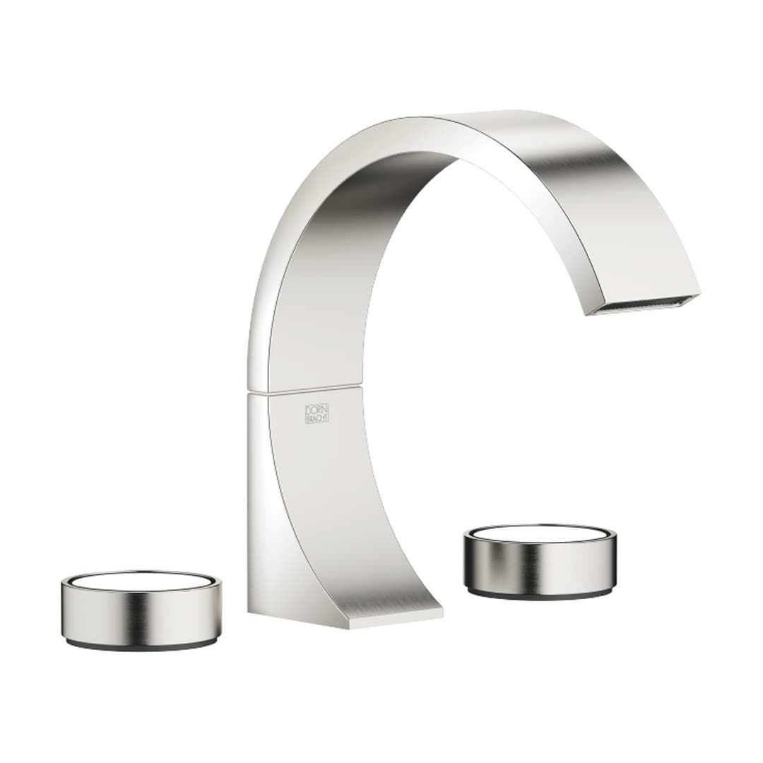 Dornbracht CYO – Μπαταρία Νιπτήρα – Three-hole basin mixer with pop-up waste – Platinum / Brushed Platinum (20713811-36)