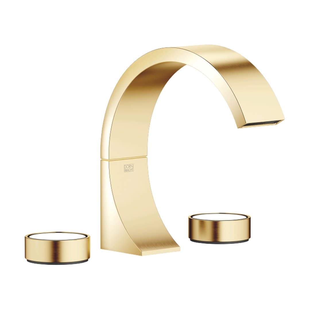 Dornbracht CYO – Μπαταρία Νιπτήρα – Three-hole basin mixer with pop-up waste – Durabrass / Brushed Durabrass (23kt Gold) (20713811-38)