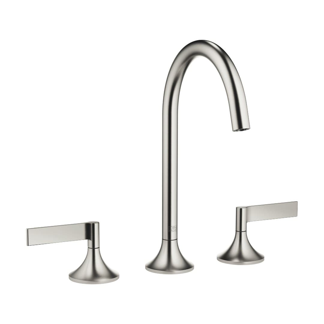 Dornbracht VAIA – Μπαταρία Νιπτήρα – Three-hole basin mixer with pop-up waste – Brushed Platinum (20713819-06)