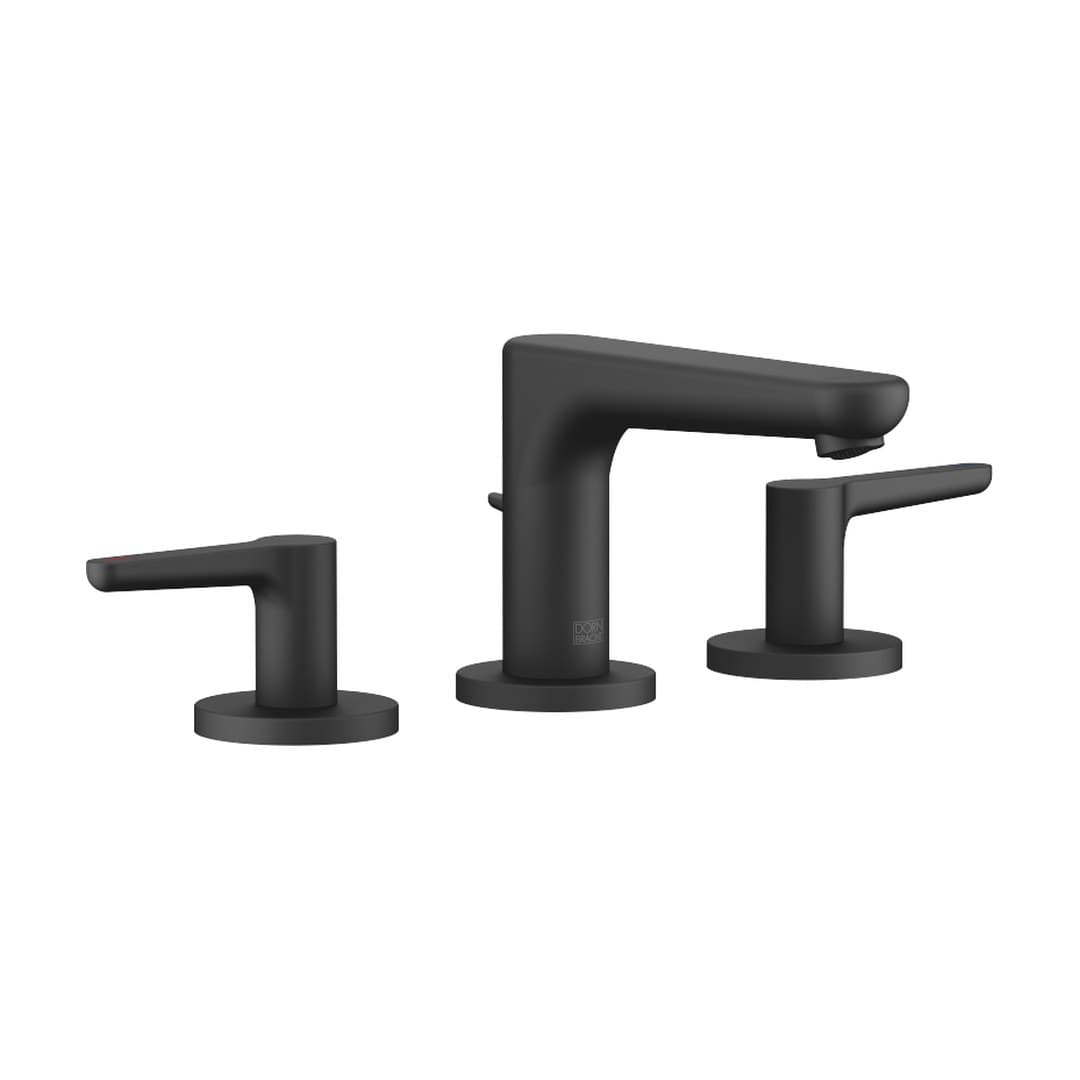 Dornbracht Dornbracht Yamou – Μπαταρία Νιπτήρα – Three-hole basin mixer with pop-up waste – Soft Black (20713831-69)