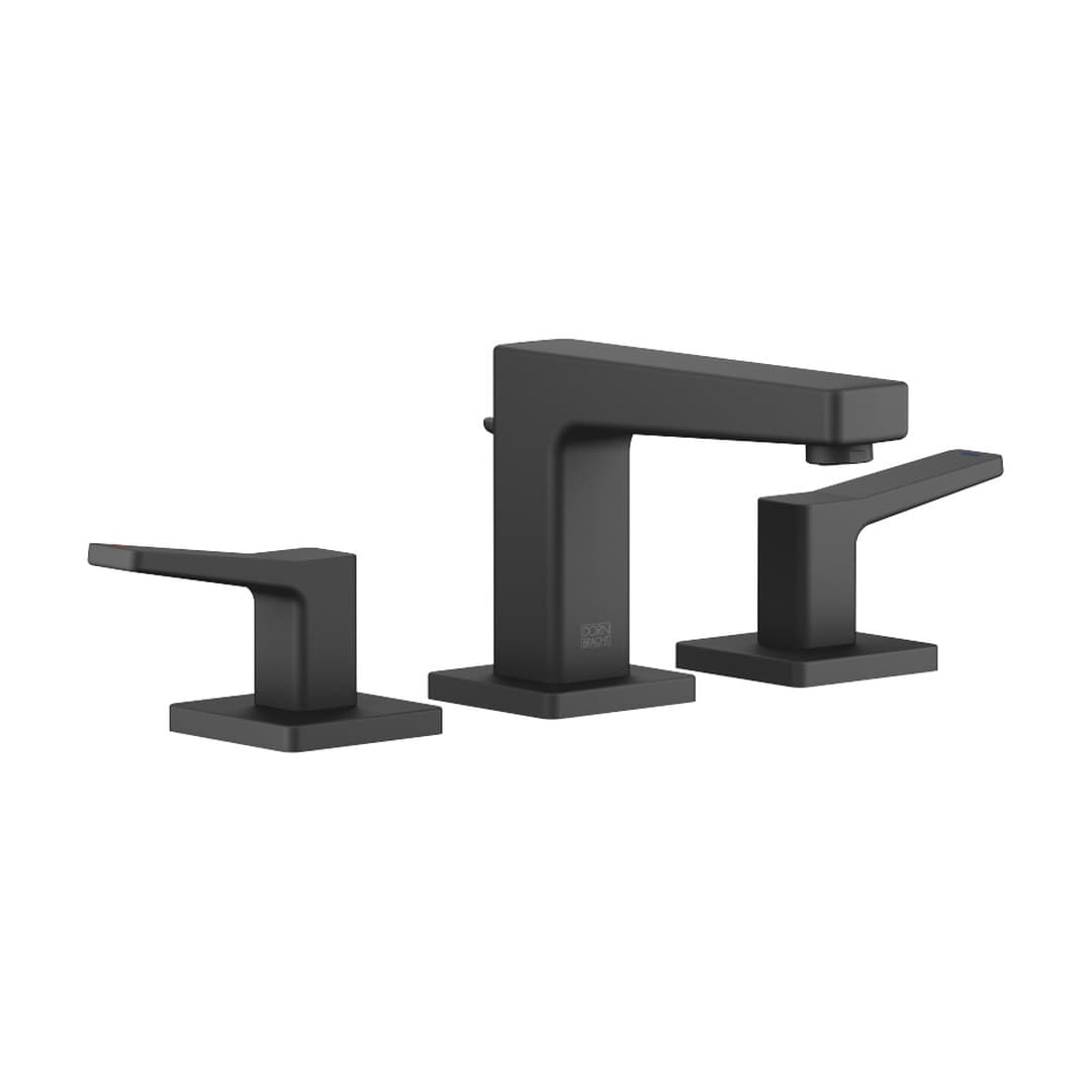 Dornbracht Dornbracht Yarre – Μπαταρία Νιπτήρα – Three-hole basin mixer with pop-up waste – Soft Black (20713832-69)