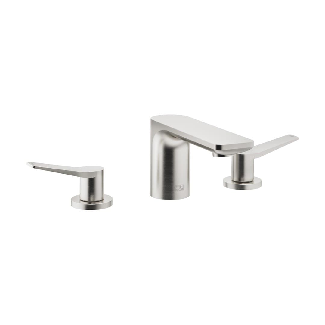 Dornbracht Lissé – Μπαταρία Νιπτήρα – Three-hole basin mixer with pop-up waste – Brushed Platinum (20713845-06)