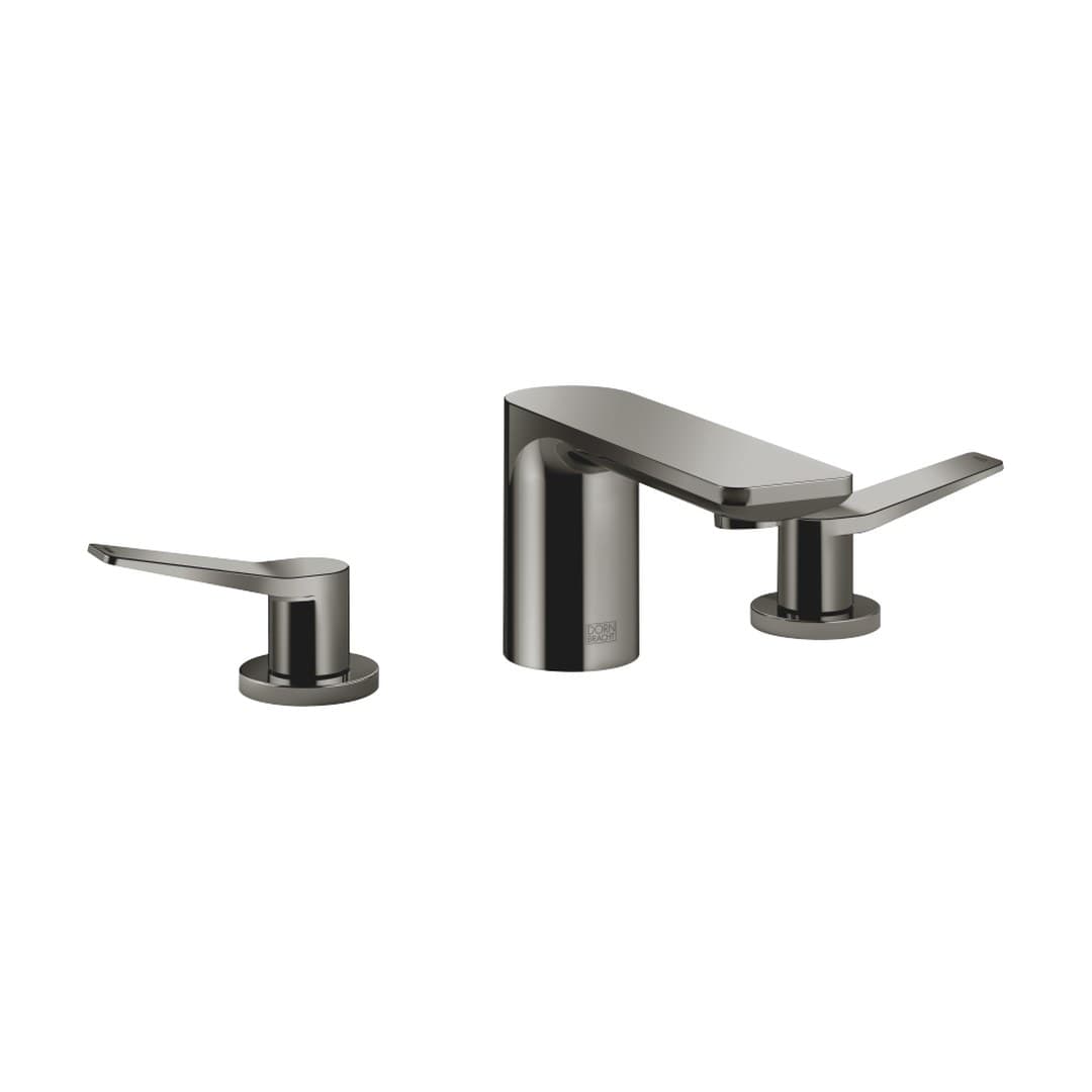 Dornbracht Lissé – Μπαταρία Νιπτήρα – Three-hole basin mixer with pop-up waste – Dark Chrome (20713845-19)