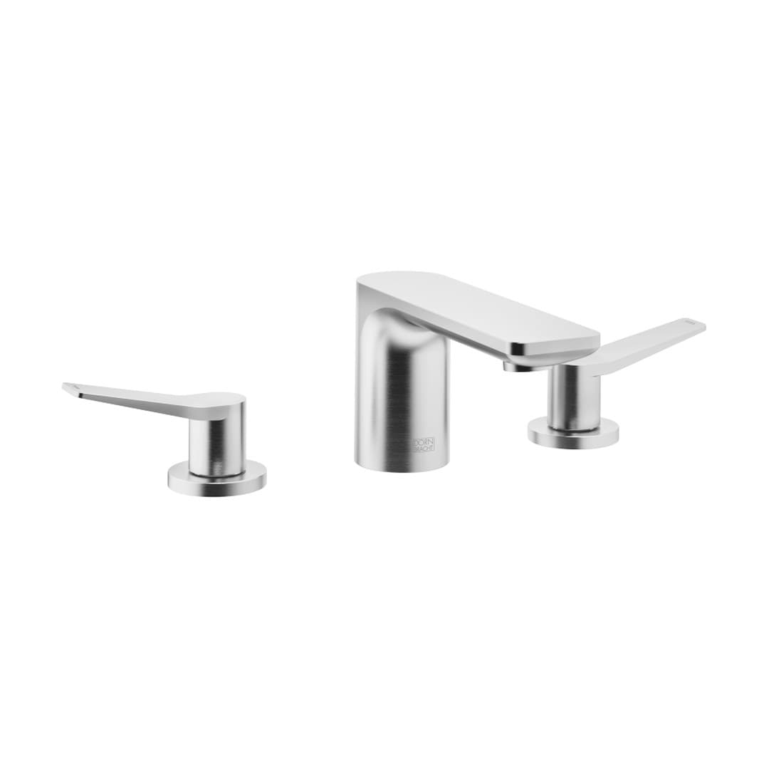 Dornbracht Lissé – Μπαταρία Νιπτήρα – Three-hole basin mixer with pop-up waste – Brushed Chrome (20713845-93)