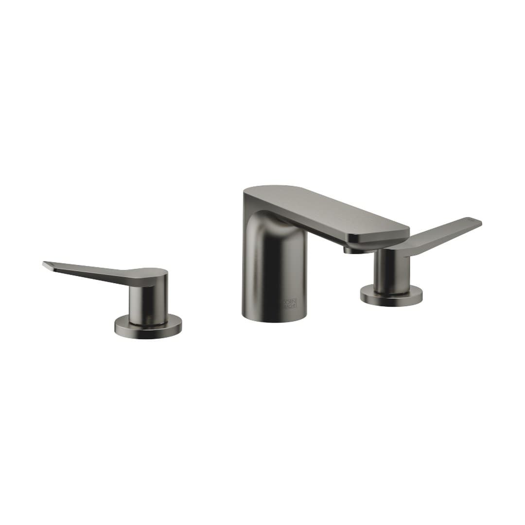 Dornbracht Lissé – Μπαταρία Νιπτήρα – Three-hole basin mixer with pop-up waste – Brushed Dark Platinum (20713845-99)