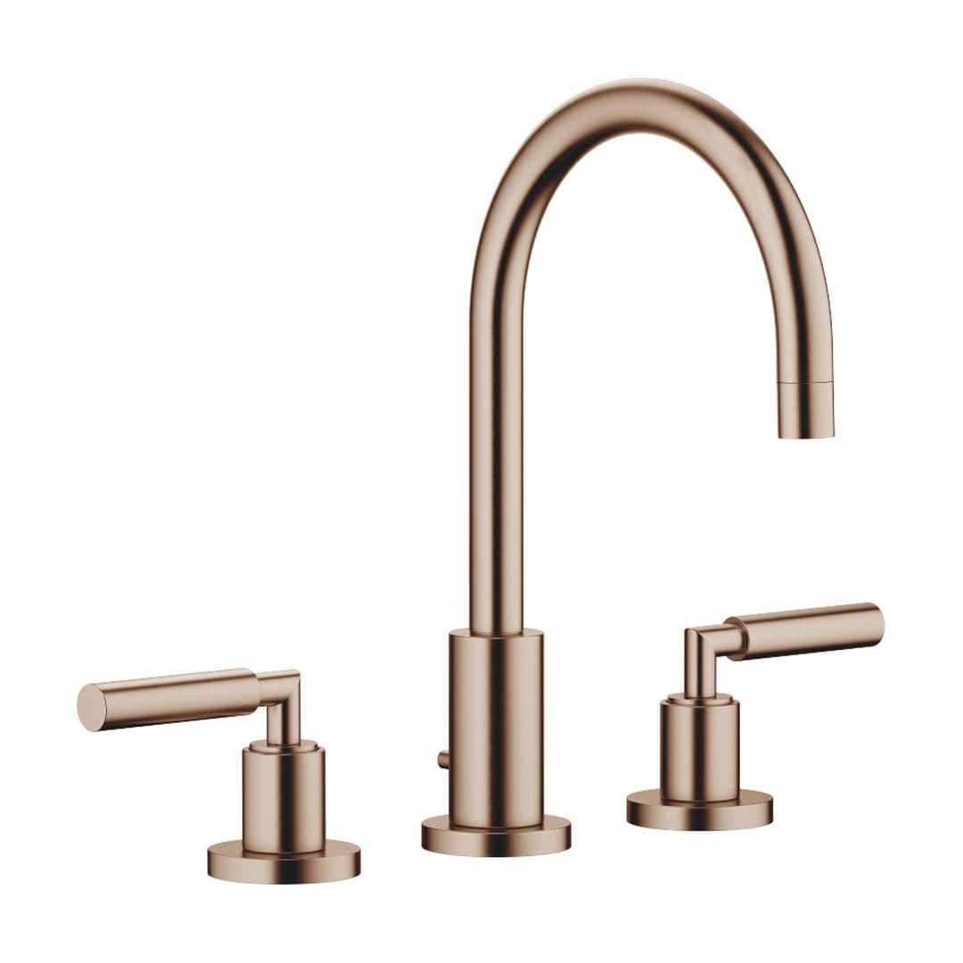 Dornbracht Tara – Μπαταρία Νιπτήρα – Three-hole basin mixer with pop-up waste – Brushed Bronze (PVD) (20713882-42)