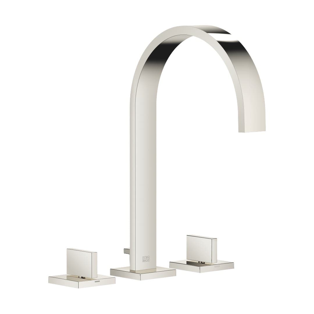 Dornbracht MEM – Μπαταρία Νιπτήρα – Three-hole basin mixer with pop-up waste – Platinum (20715782-08)