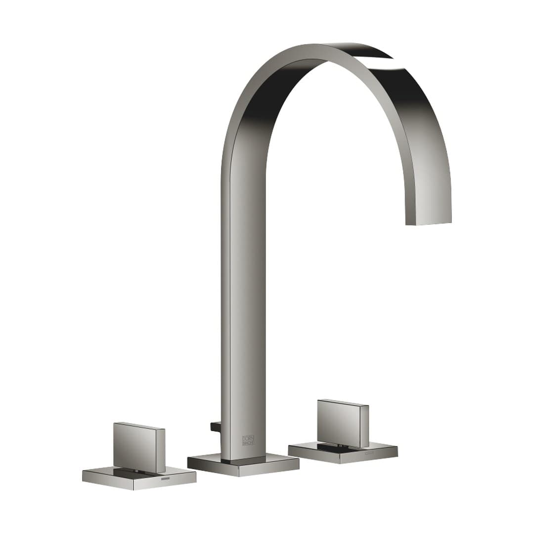Dornbracht MEM – Μπαταρία Νιπτήρα – Three-hole basin mixer with pop-up waste – Dark Chrome (20715782-19)