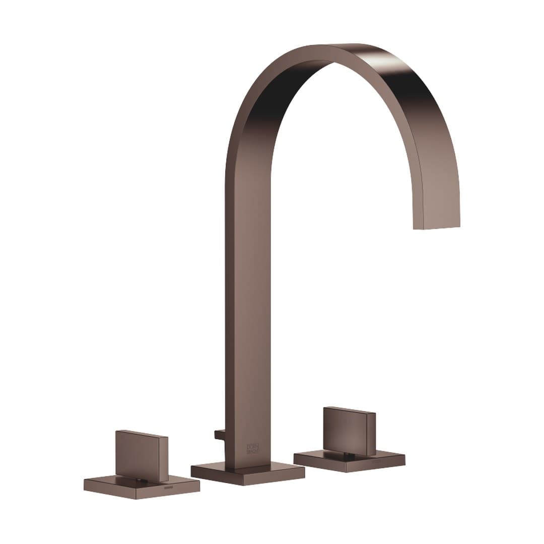 Dornbracht MEM – Μπαταρία Νιπτήρα – Three-hole basin mixer with pop-up waste – Brushed Dark Bronze (PVD) (20715782-43)