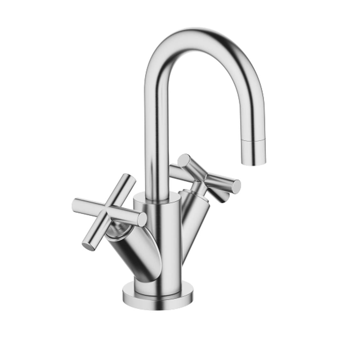 Dornbracht Tara – Μπαταρία Νιπτήρα – Single-hole basin mixer with pop-up waste – Brushed Chrome (22302892-93)