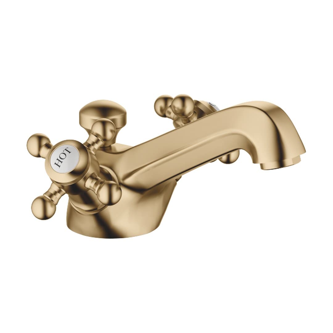 Dornbracht Madison – Μπαταρία Νιπτήρα – Single-hole basin mixer with pop-up waste – Brushed Dark Brass (PVD) (22500360-39)