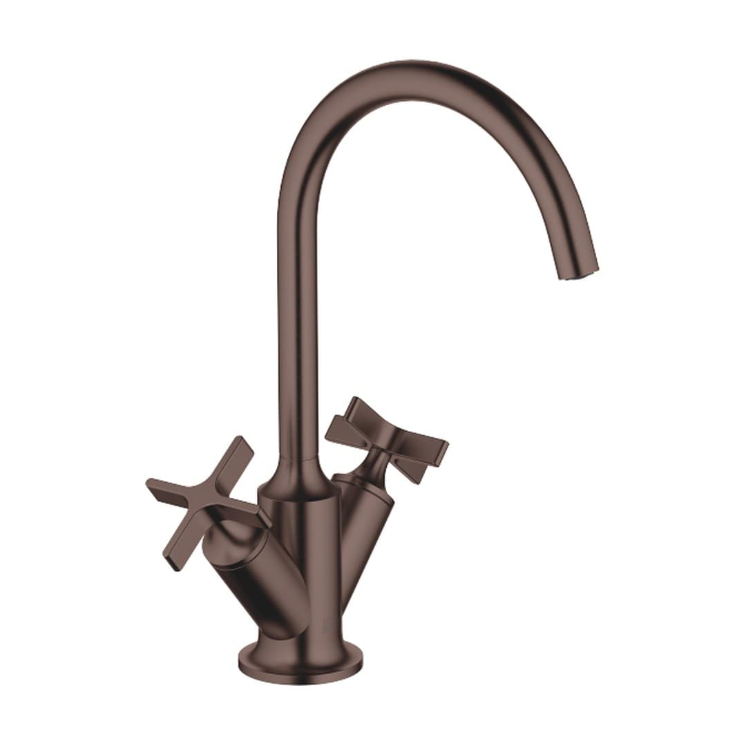 Dornbracht VAIA – Μπαταρία Νιπτήρα – Single-hole basin mixer with pop-up waste – Brushed Dark Bronze (PVD) (22513809-43)