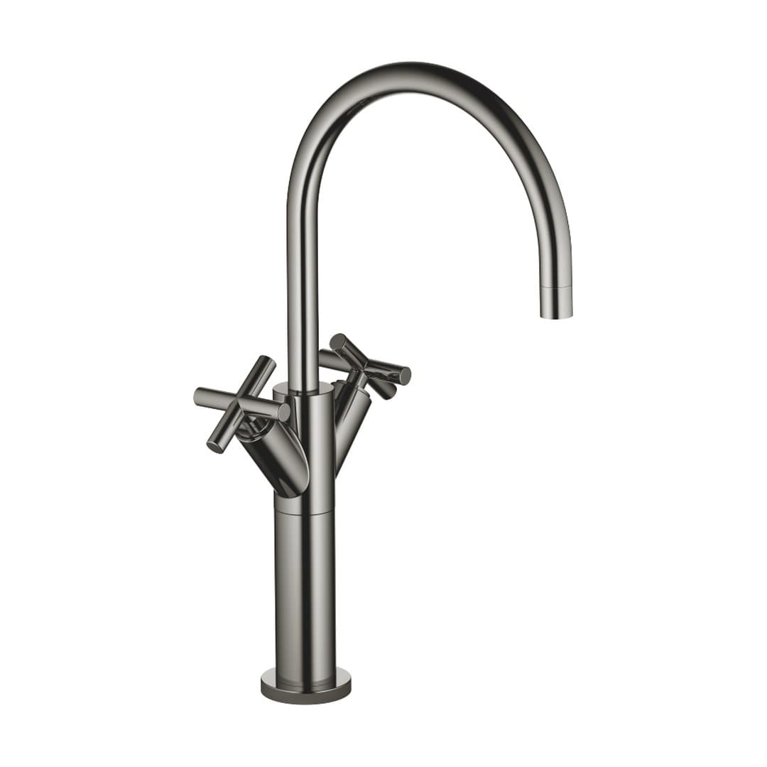 Dornbracht Tara – Μπαταρία Νιπτήρα Ψηλή – Dark Chrome (22533892-19)
