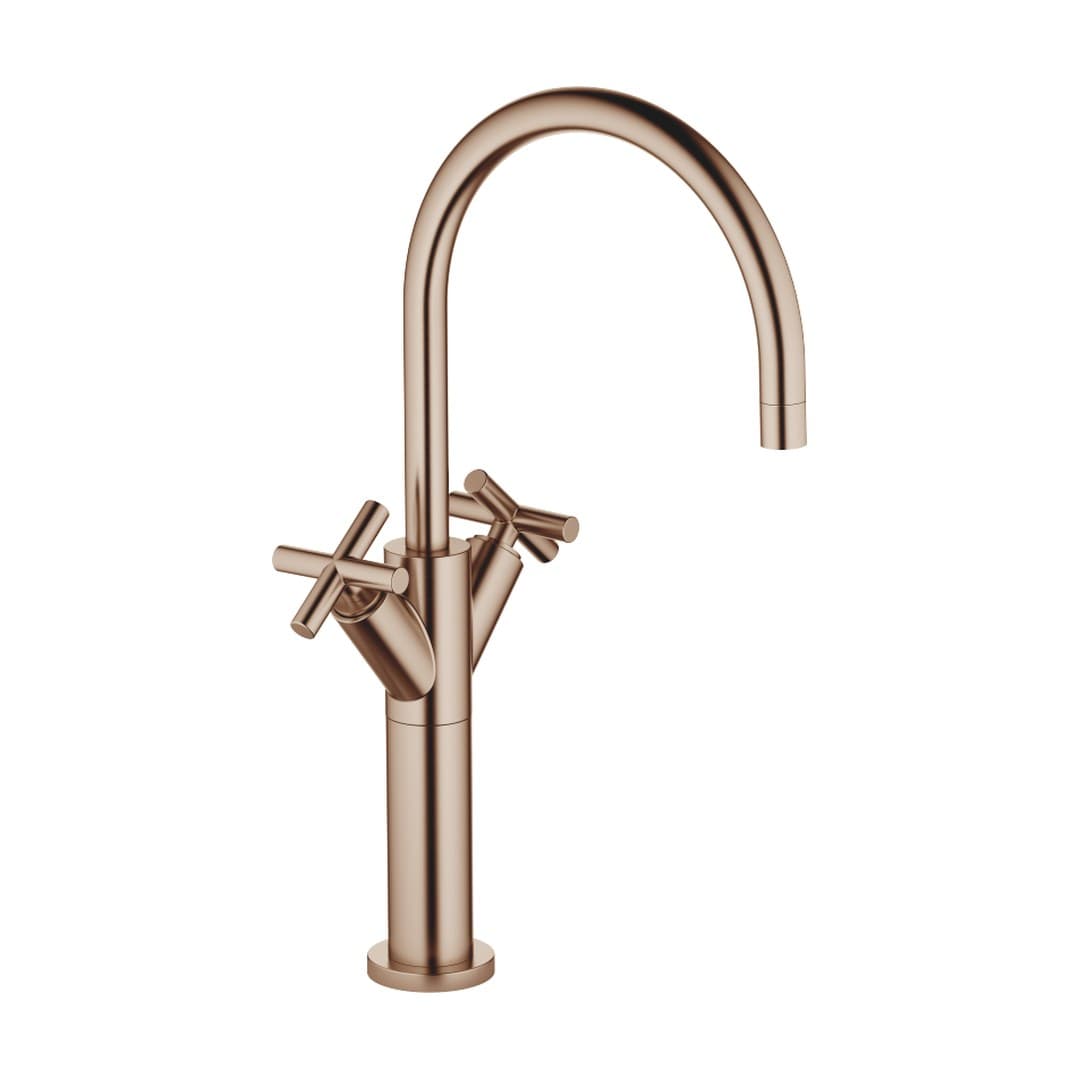 Dornbracht Tara – Μπαταρία Νιπτήρα Ψηλή – Brushed Bronze (PVD) (22533892-42)