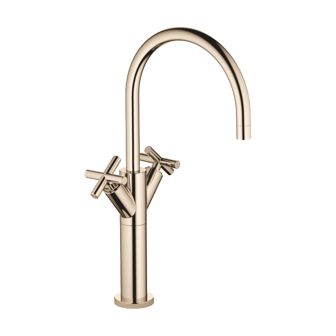 Dornbracht Tara – Μπαταρία Νιπτήρα Ψηλή – Champagne (22kt Gold) (22533892-47)