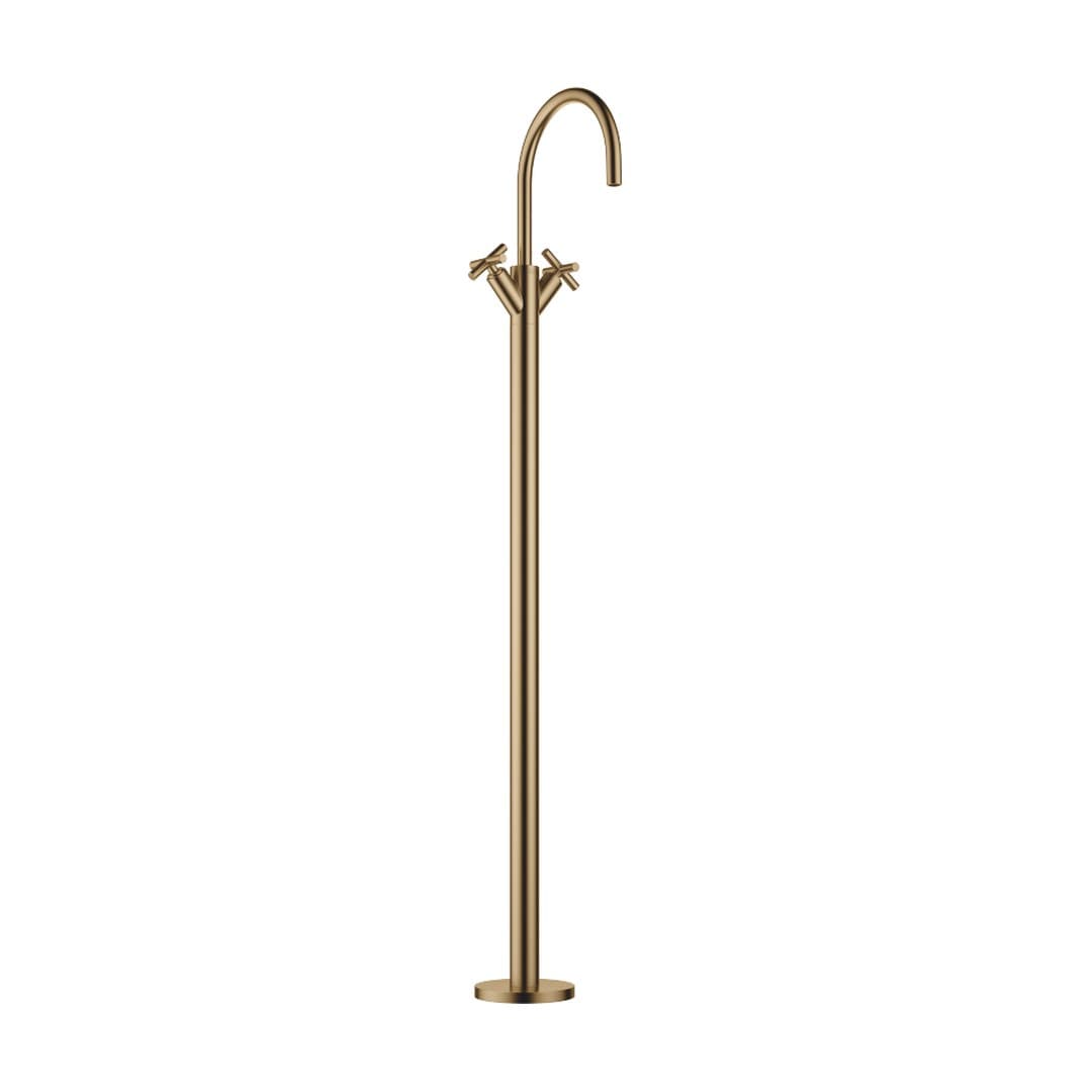 Dornbracht Tara – Μπαταρία Νιπτήρα Δαπέδου – Brushed Dark Brass (PVD) (22585892-39)