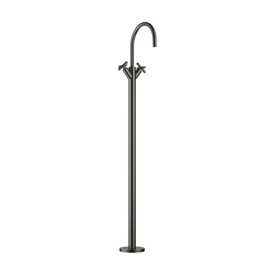 Dornbracht Tara – Μπαταρία Νιπτήρα Δαπέδου – Brushed Dark Platinum (22585892-99)