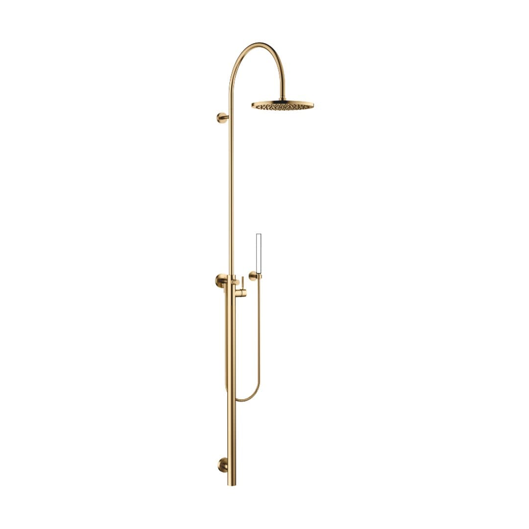 Dornbracht – Σύστημα Ντους – Shower system with single-lever shower mixer without hand shower – Brushed Durabrass (23kt Gold) (26024661-28)
