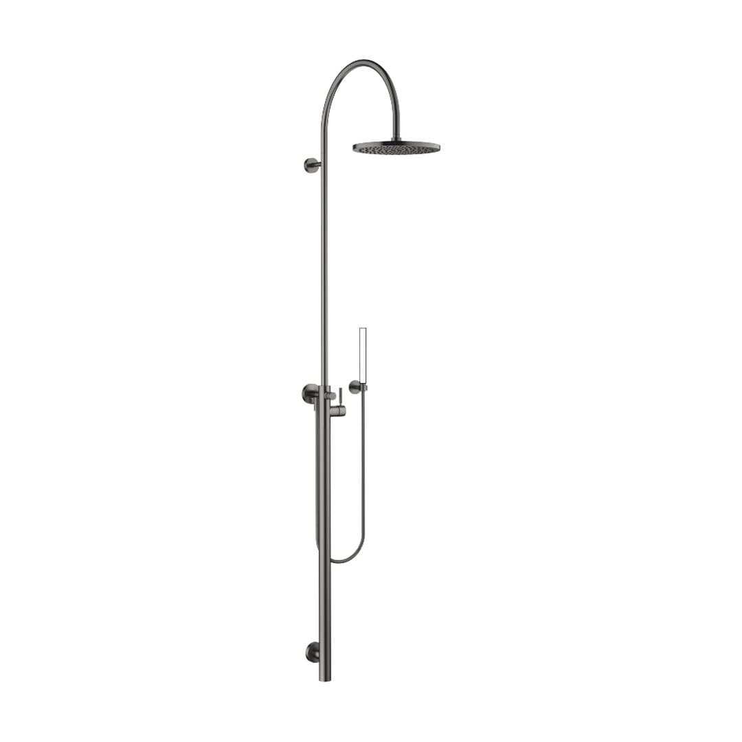 Dornbracht – Σύστημα Ντους – Shower system with single-lever shower mixer without hand shower – Brushed Dark Platinum (26024661-99)