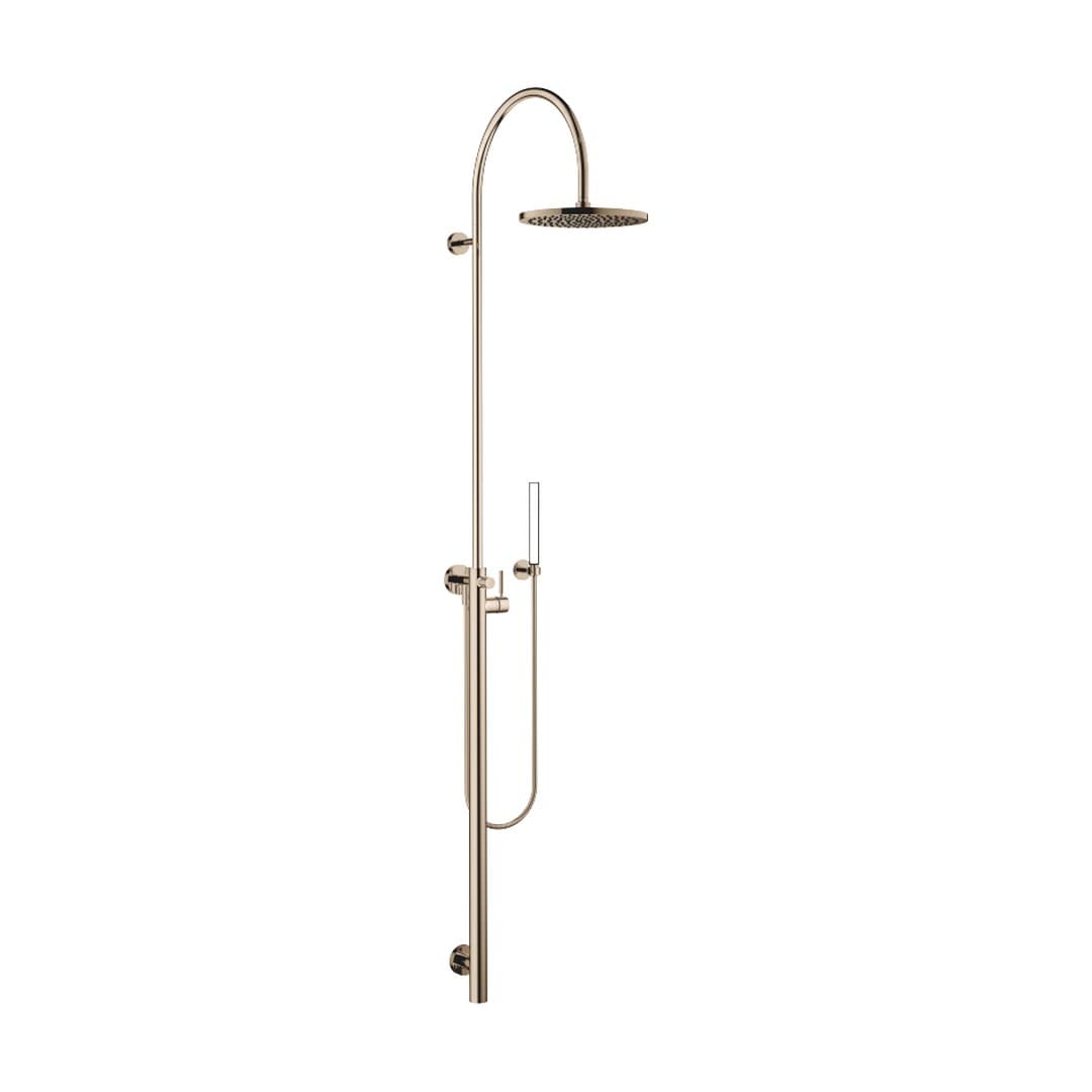 Dornbracht – Σύστημα Ντους – Shower system with single-lever shower mixer without hand shower FlowReduce – Light Gold (PVD) (26025661-26)