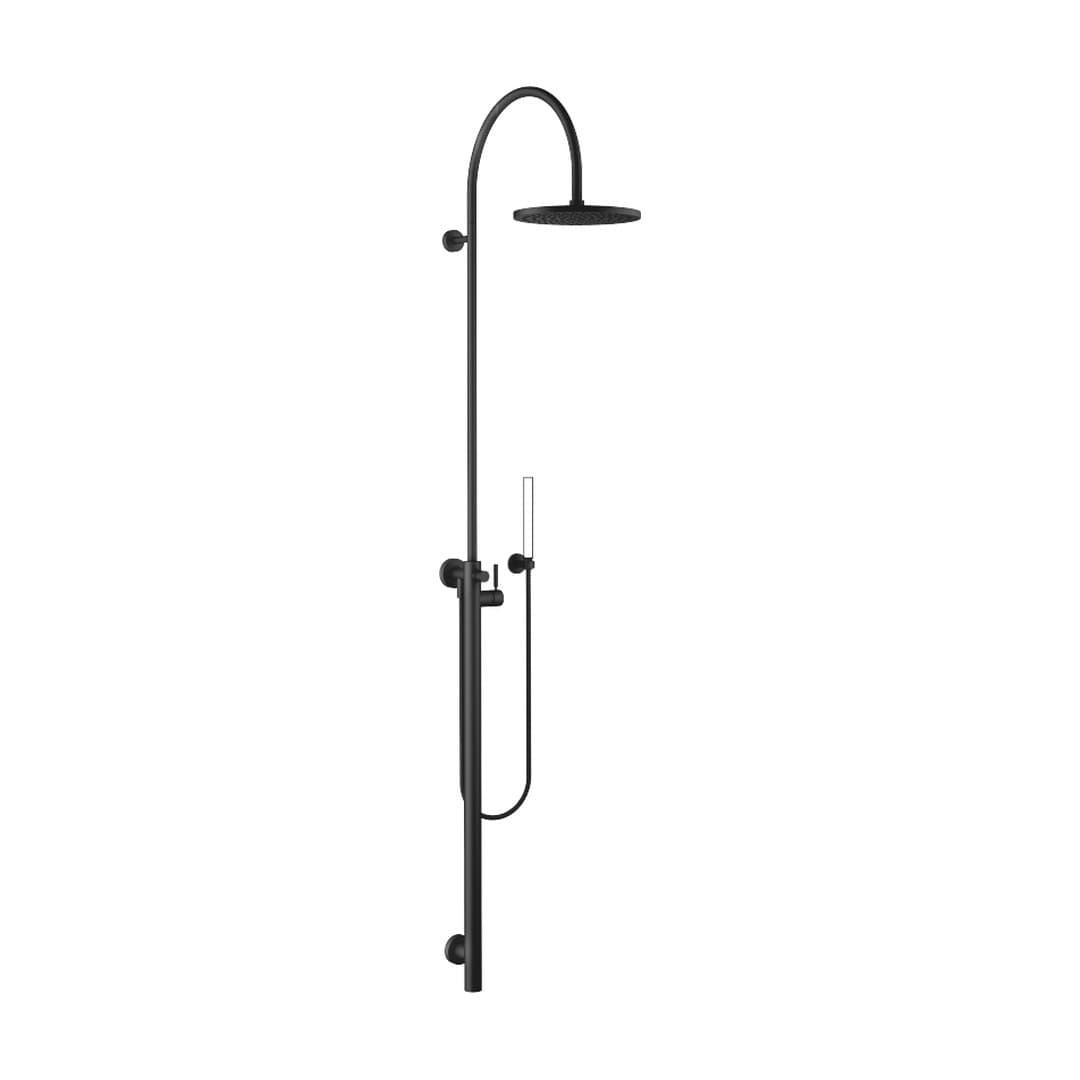Dornbracht – Σύστημα Ντους – Shower system with single-lever shower mixer without hand shower FlowReduce – Matte Black (26025661-33)