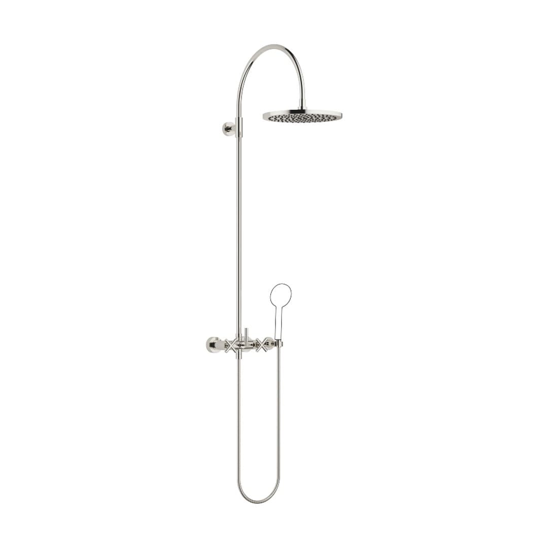 Dornbracht Tara – Σύστημα Ντους – Showerpipe with shower mixer without hand shower 300 mm – Platinum (26622892-08)