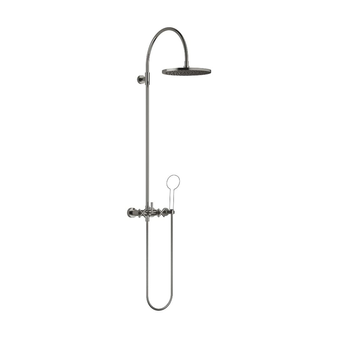 Dornbracht Tara – Σύστημα Ντους – Showerpipe with shower mixer without hand shower 300 mm – Dark Chrome (26622892-19)