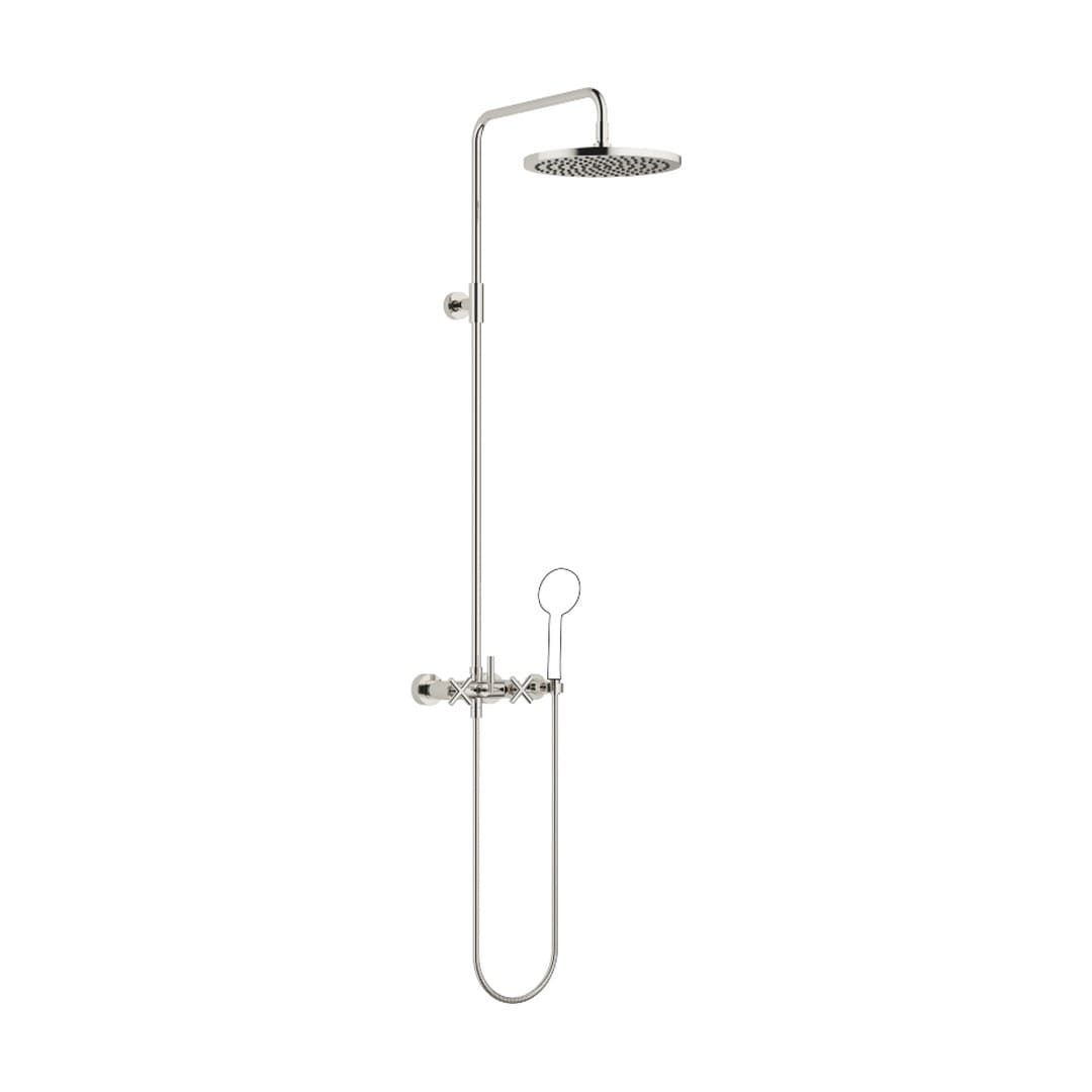 Dornbracht Tara – Σύστημα Ντους – Showerpipe with shower mixer without hand shower 300 mm – Platinum (26623892-08)