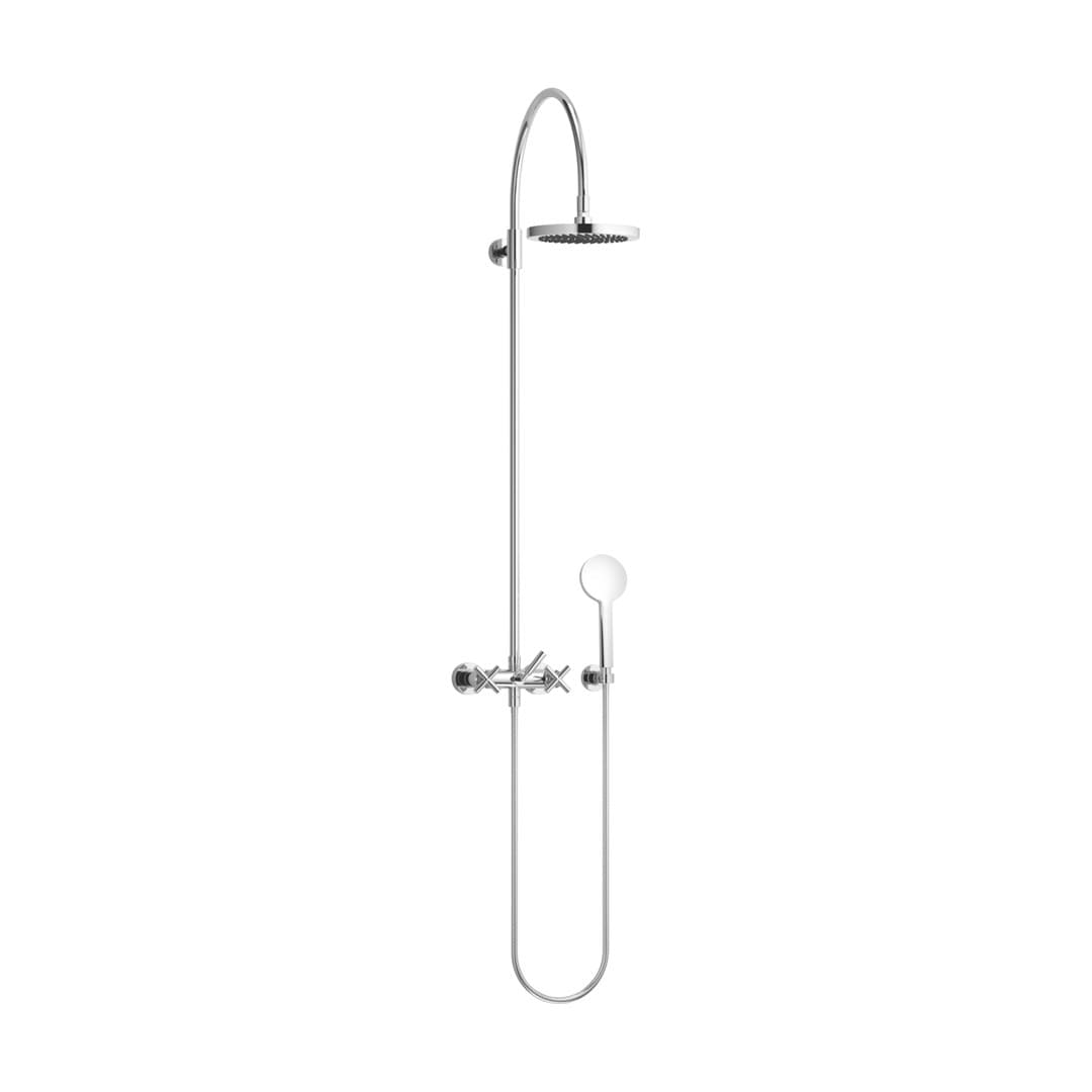 Dornbracht Tara – Σύστημα Ντους – Showerpipe with shower mixer without hand shower FlowReduce 220 mm – Brushed Dark Bronze (PVD) (26632892-43)