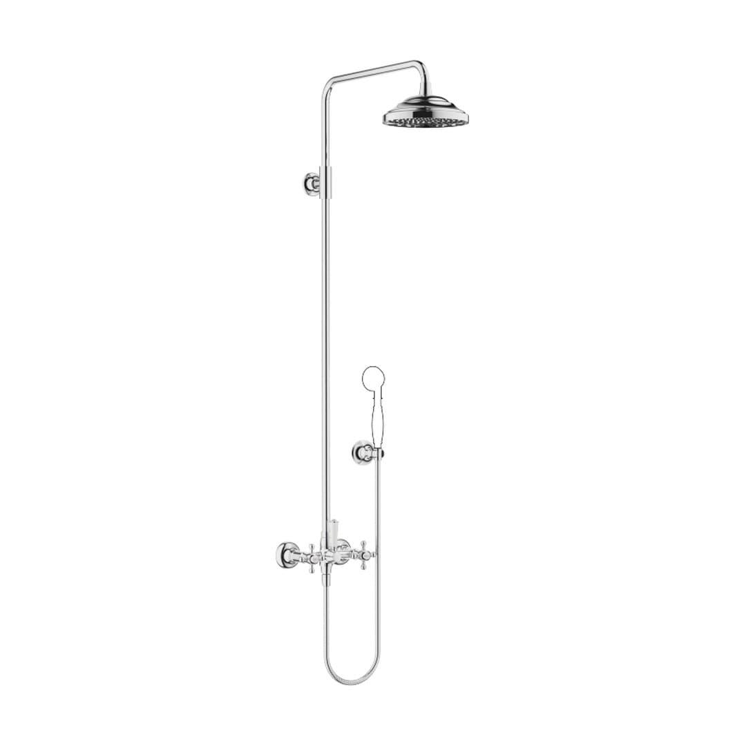 Dornbracht Madison – Σύστημα Ντους – Showerpipe with shower mixer without hand shower FlowReduce – Chrome (26633360-00)