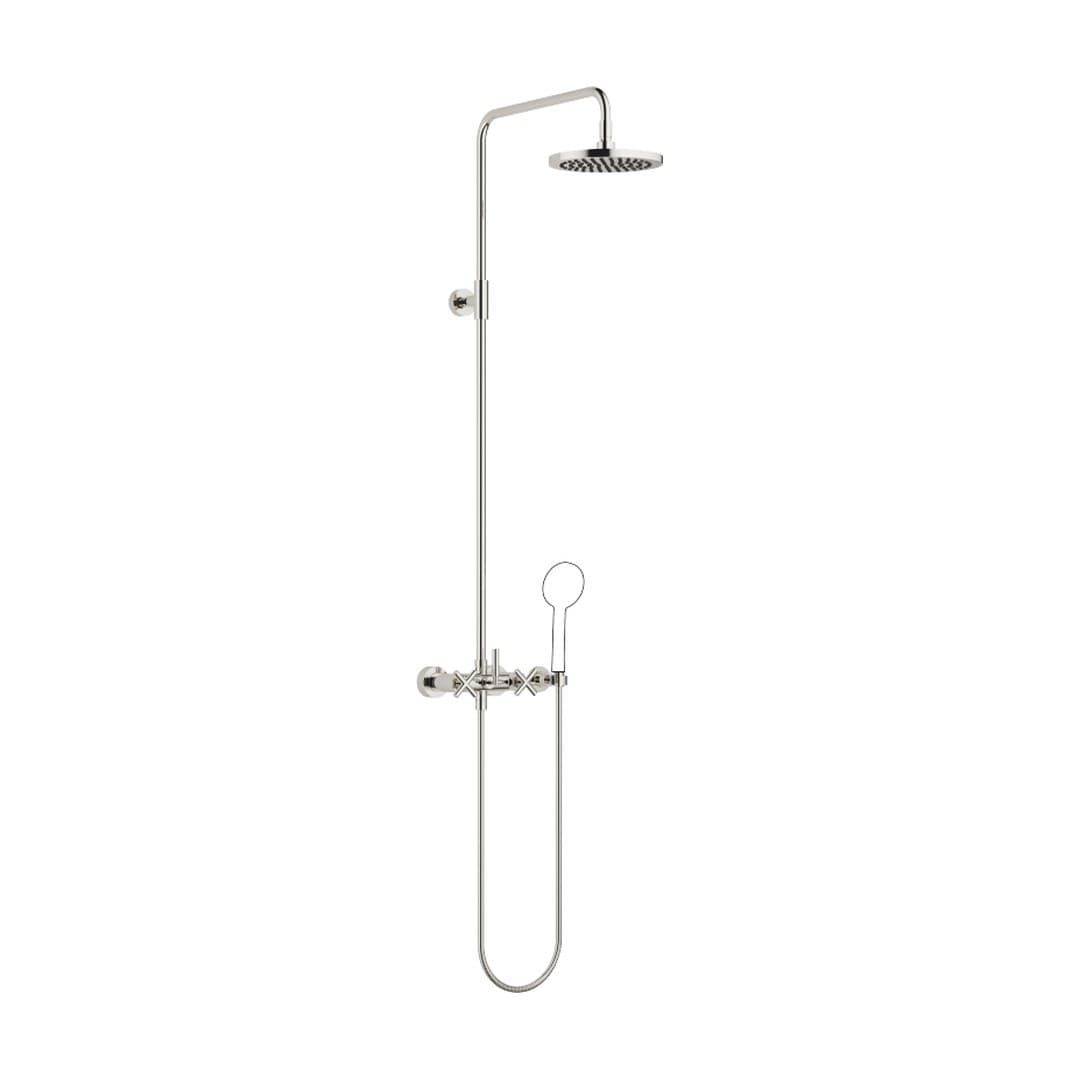 Dornbracht Tara – Σύστημα Ντους – Showerpipe without hand shower FlowReduce 220 mm – Platinum (26633892-08)