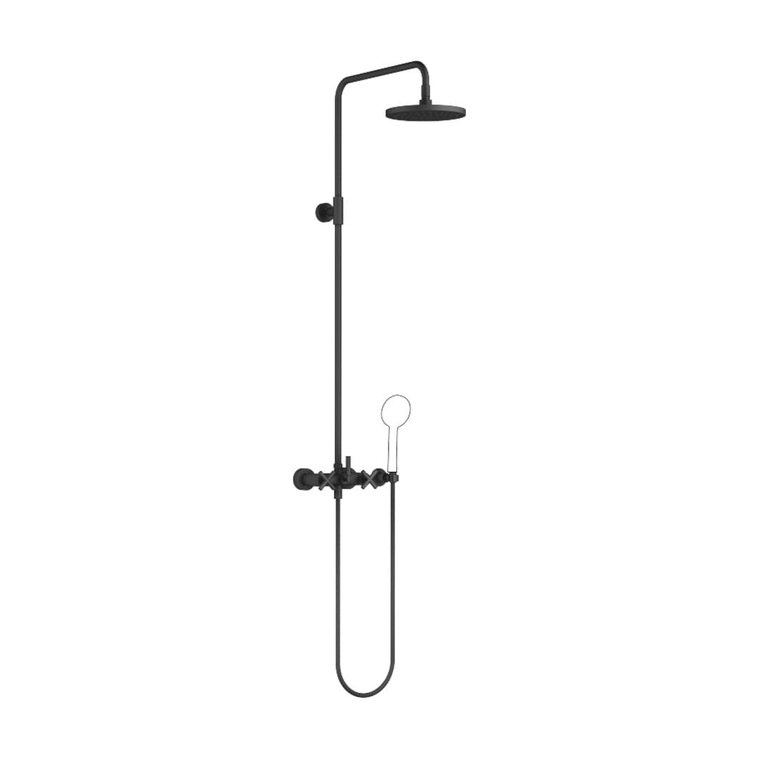 Dornbracht Tara – Σύστημα Ντους – Showerpipe without hand shower FlowReduce 220 mm – Matte Black (26633892-33)