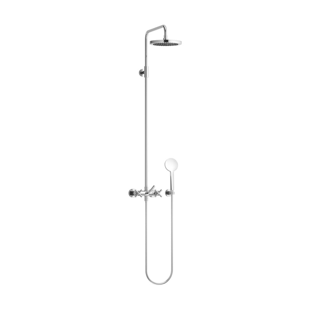Dornbracht Tara – Σύστημα Ντους – Showerpipe without hand shower FlowReduce 220 mm – Brushed Dark Bronze (PVD) (26633892-43)