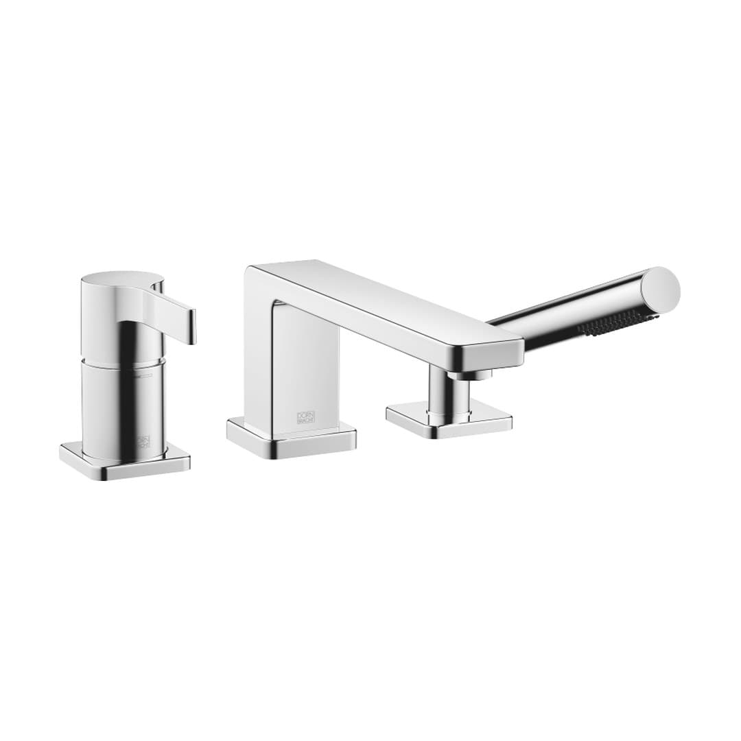 Dornbracht LULU – Μπαταρία Λουτρού Πάγκου – Three-hole single-lever bath mixer for bath rim or tile edge installation – Chrome (27412710-00)