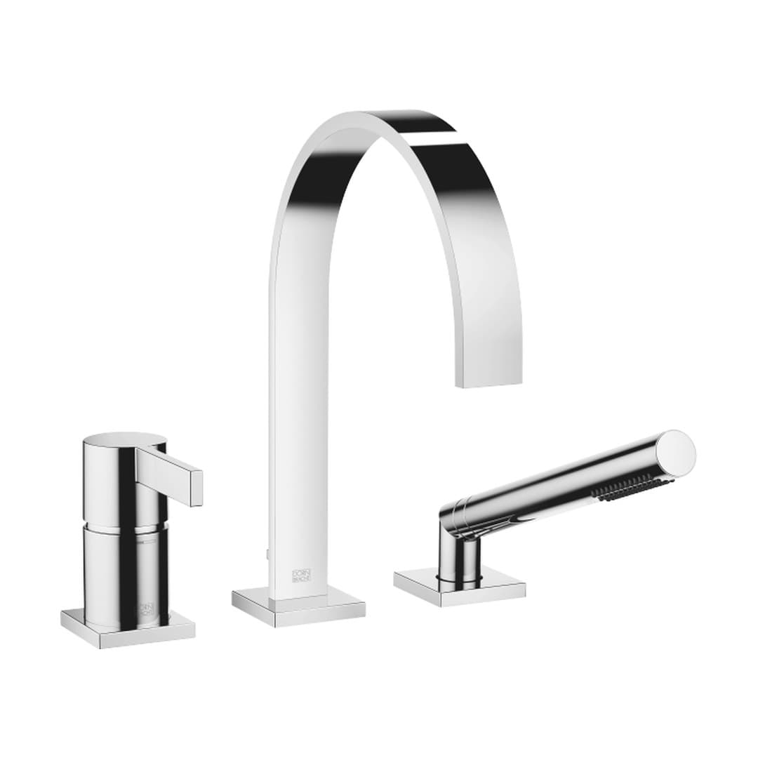 Dornbracht MEM – Μπαταρία Λουτρού Πάγκου – Three-hole single-lever bath mixer for bath rim or tile edge installation – Chrome (27412782-00)